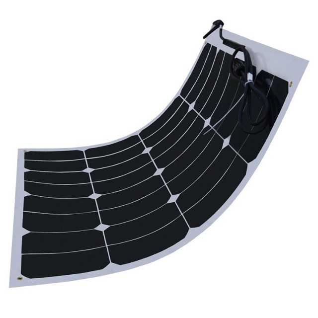 Hovall 100W 12V Flexible Solar Panel - Ultra-Thin & Efficient